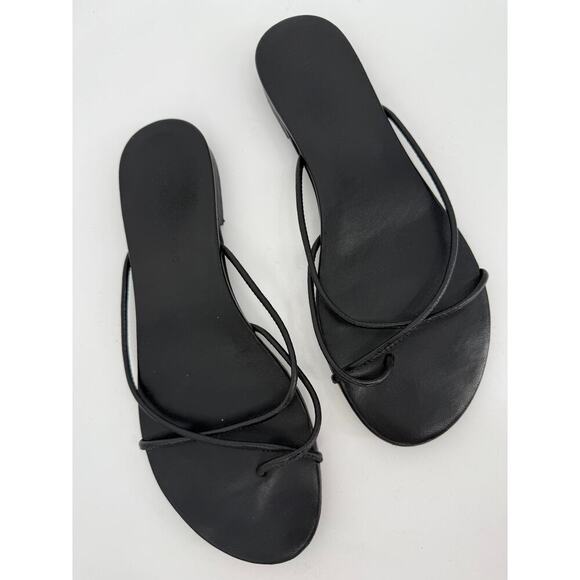 Jenni Kayne Shoes - Jenni Kayne Eve Sandal in Black Leather